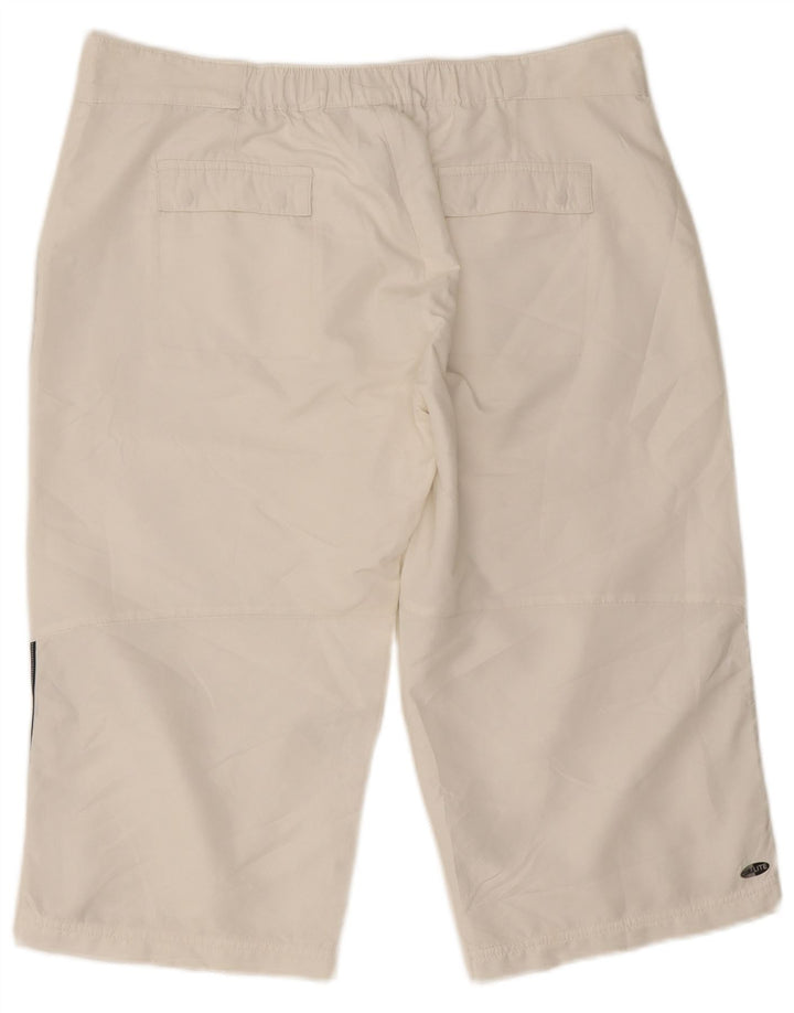Bermudas Adidas para mujer UK 18 XL W34 Poliéster blanco