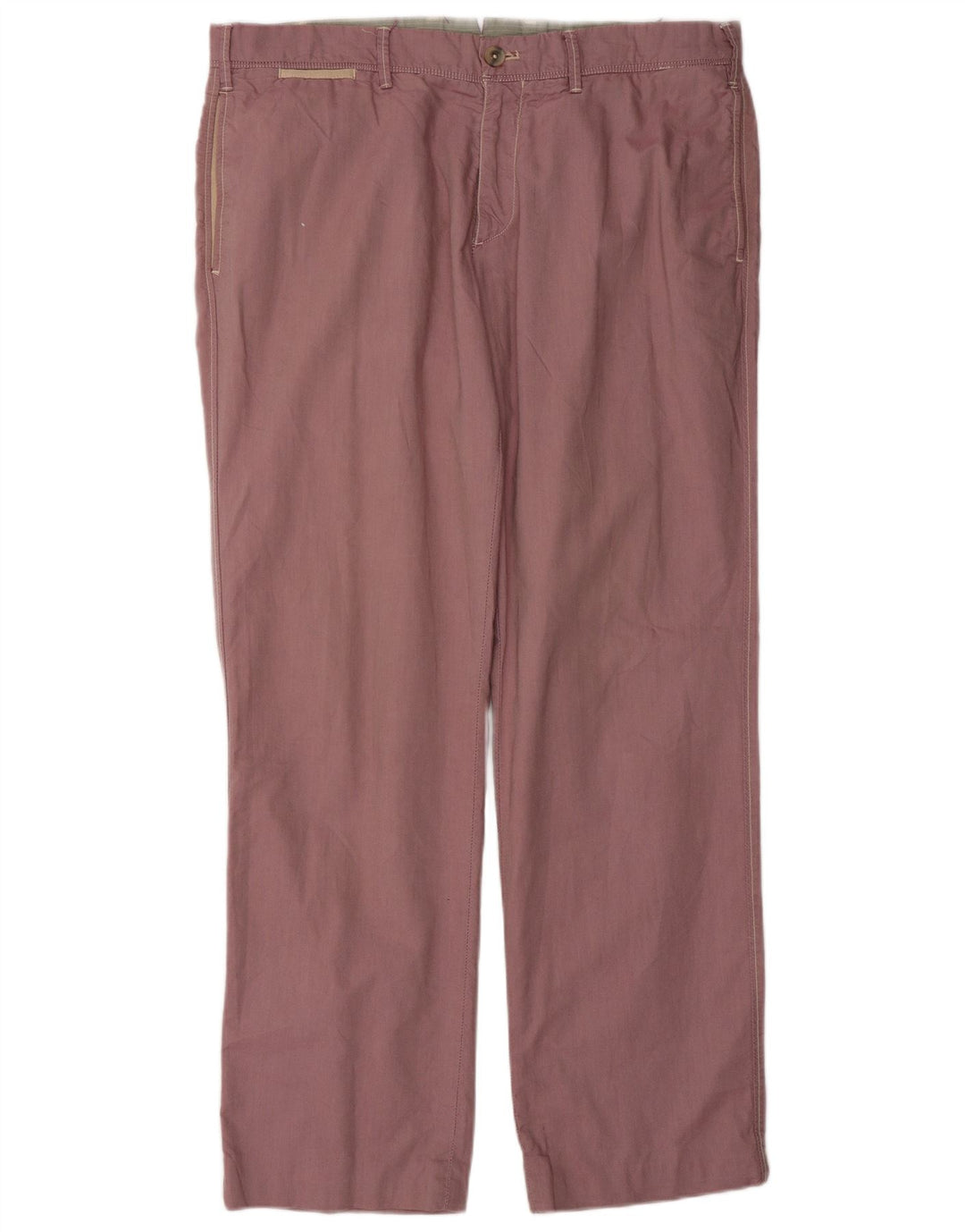 MASSIMO DUTTI Pantalón chino para hombre EU 44 Large W34 L31 Pink Classic