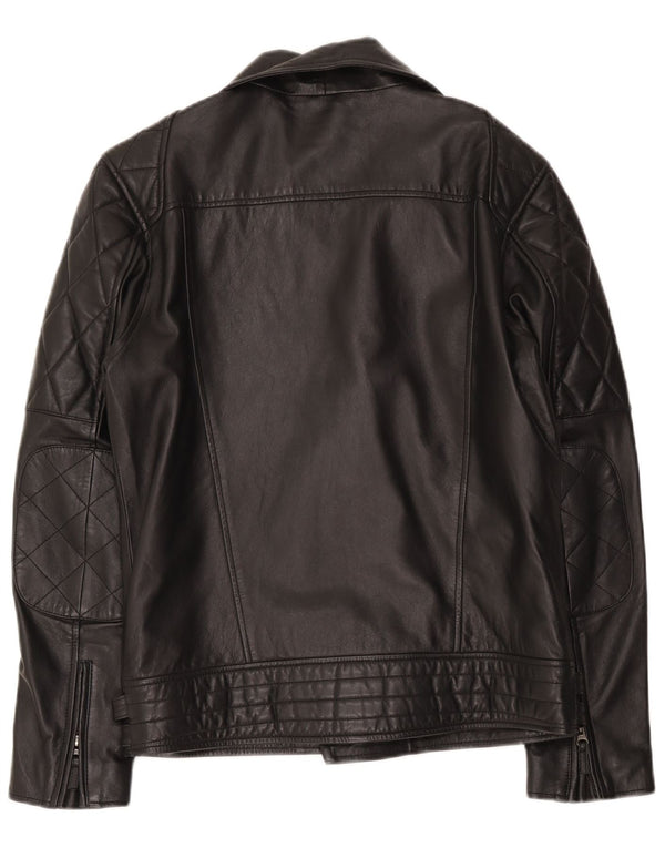 Bertanni Chaqueta motera de cuero para hombre UK 38 Medium Black