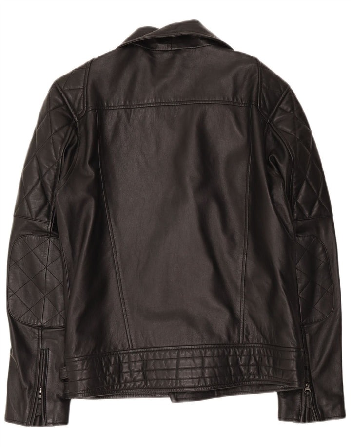 Bertanni Chaqueta motera de cuero para hombre UK 38 Medium Black