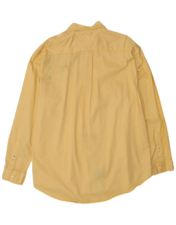 Camisa Tommy Hilfiger Hombre Grande Algodón Amarillo