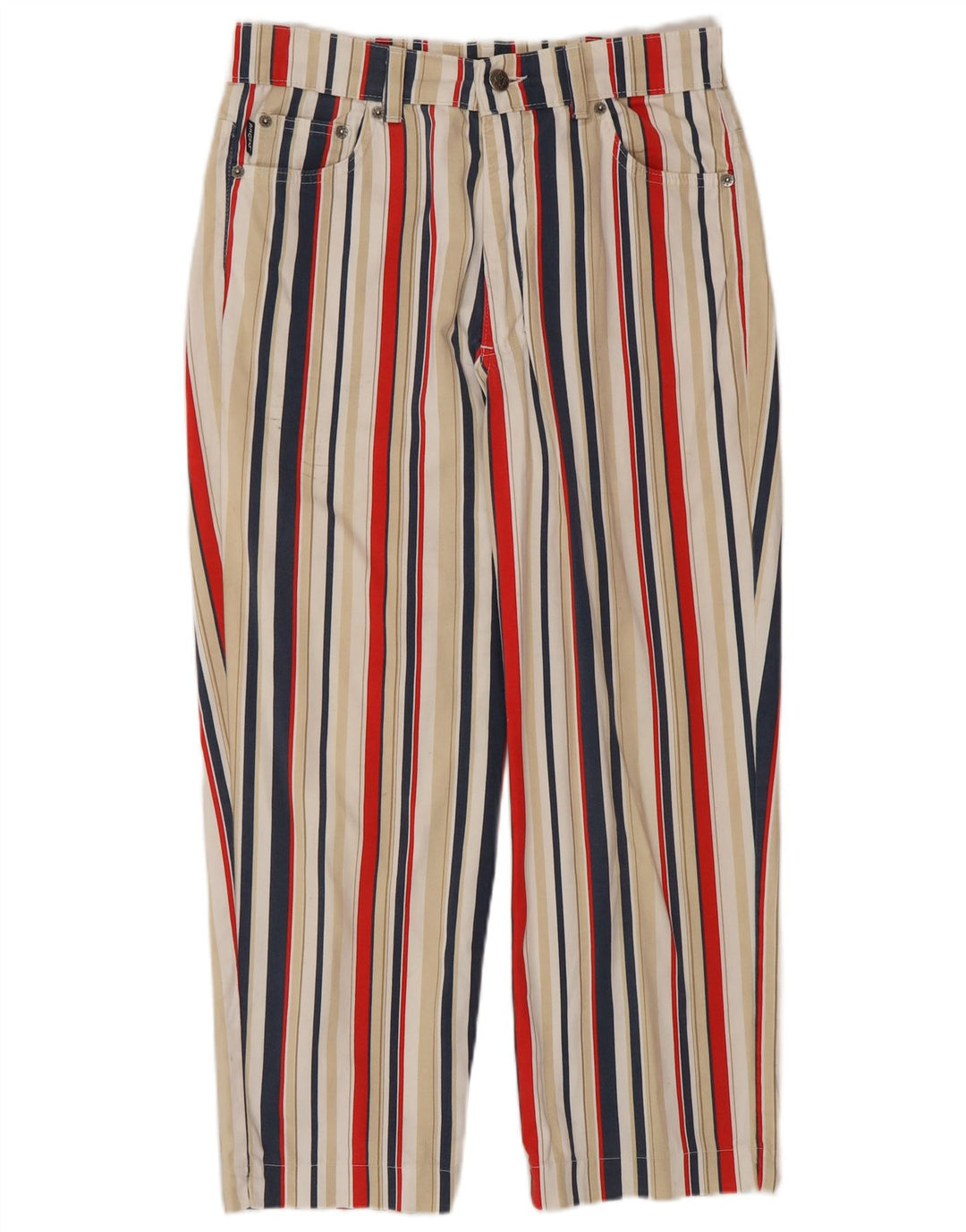 ANGELS Jeans recortados para mujer EU 38 Medium W28 L25 Rayas multicolores