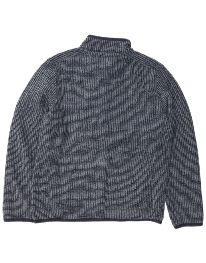 Weird Fish Chaqueta polar para hombre Poliéster azul marino grande