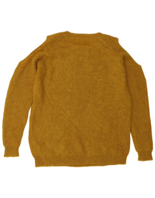 Whistle Suéter tipo jersey con cuello barco y hombros descubiertos para mujer UK 10 Small Yellow