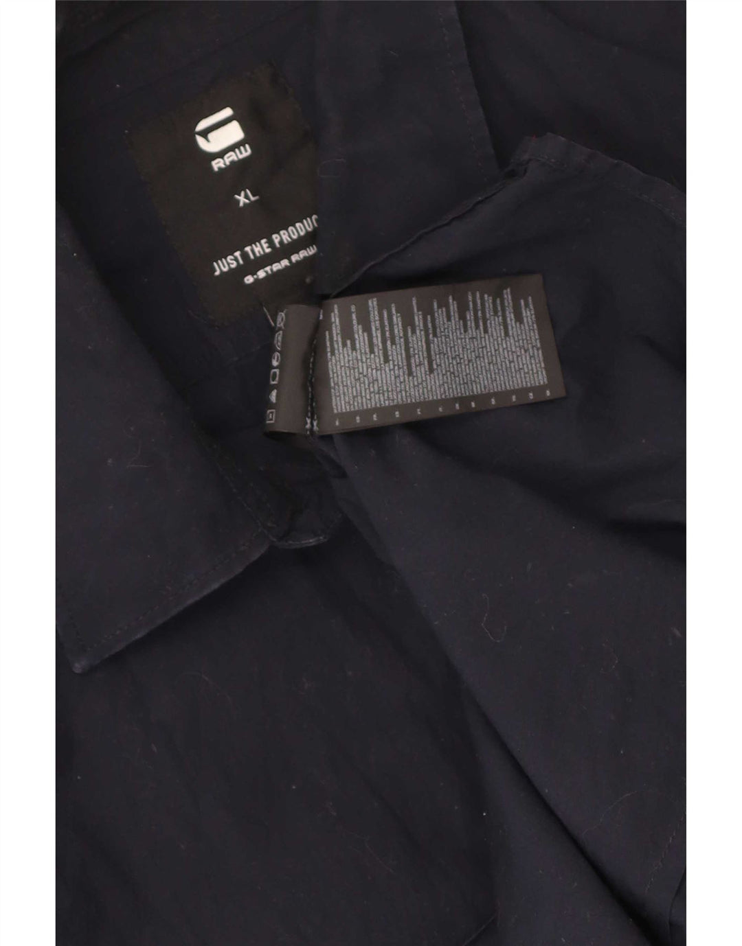 Camisa G-Star Hombre XL Algodón Azul Marino