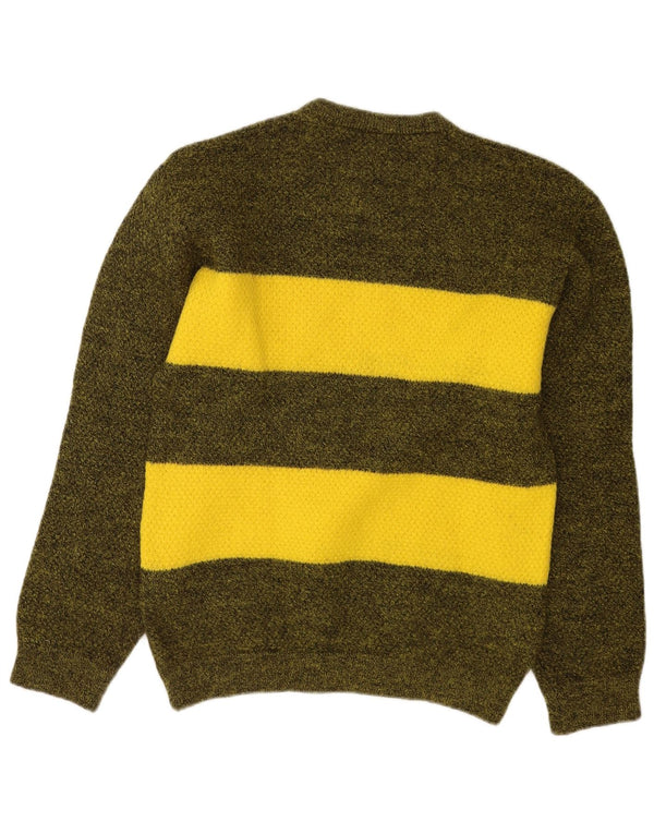 Gomena Hombre Jersey Gráfico Con Cuello Redondo Color Block Verde Medio