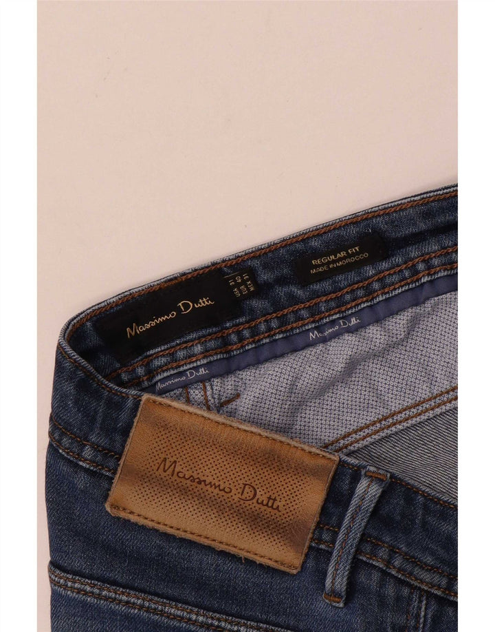 Massimo Dutti Vaqueros Rectos De Corte Regular Para Hombre EU 40 Medium W31 L30 Azul