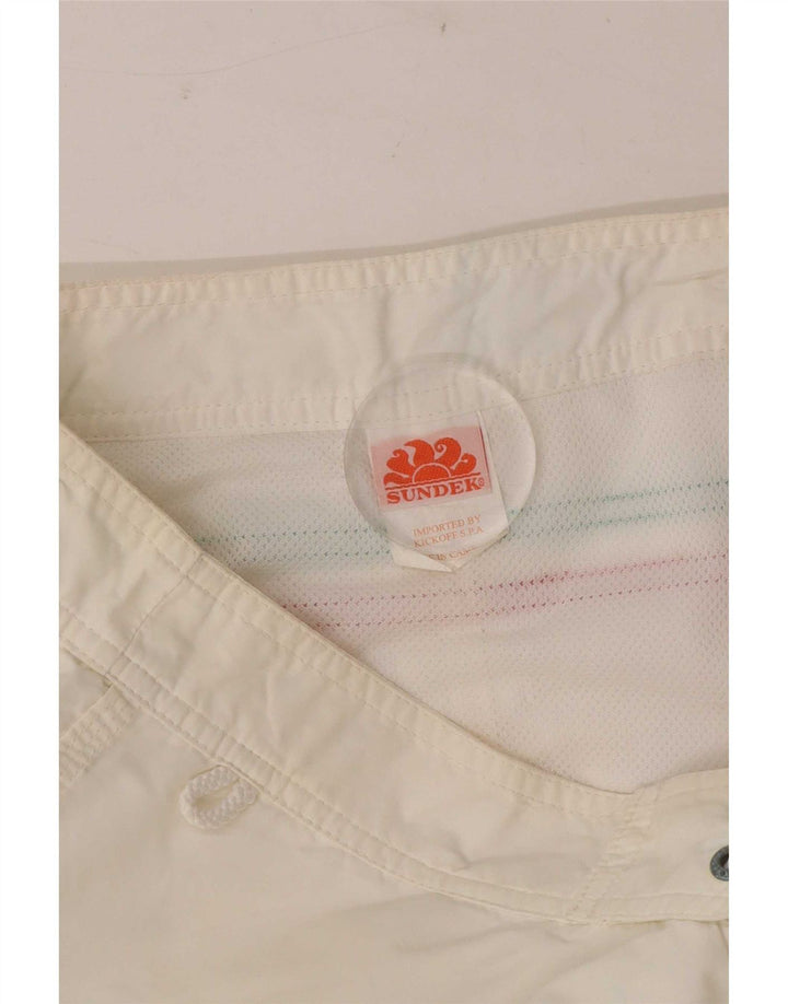 Bañador Sundek Hombre Mediano Nylon Blanco