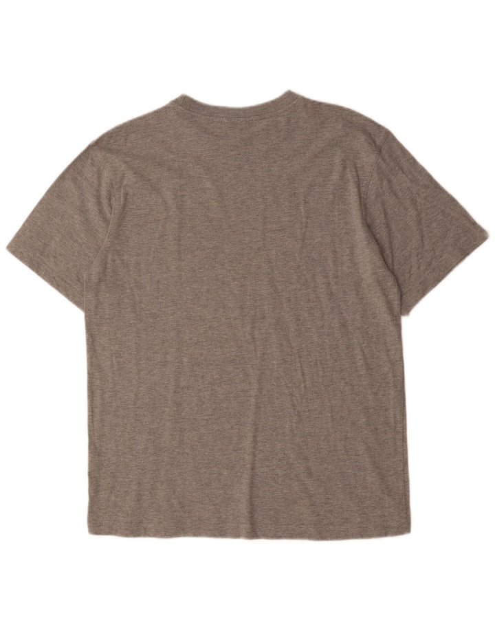 FILA Mens Graphic T-Shirt Top Medium Grey Cotton