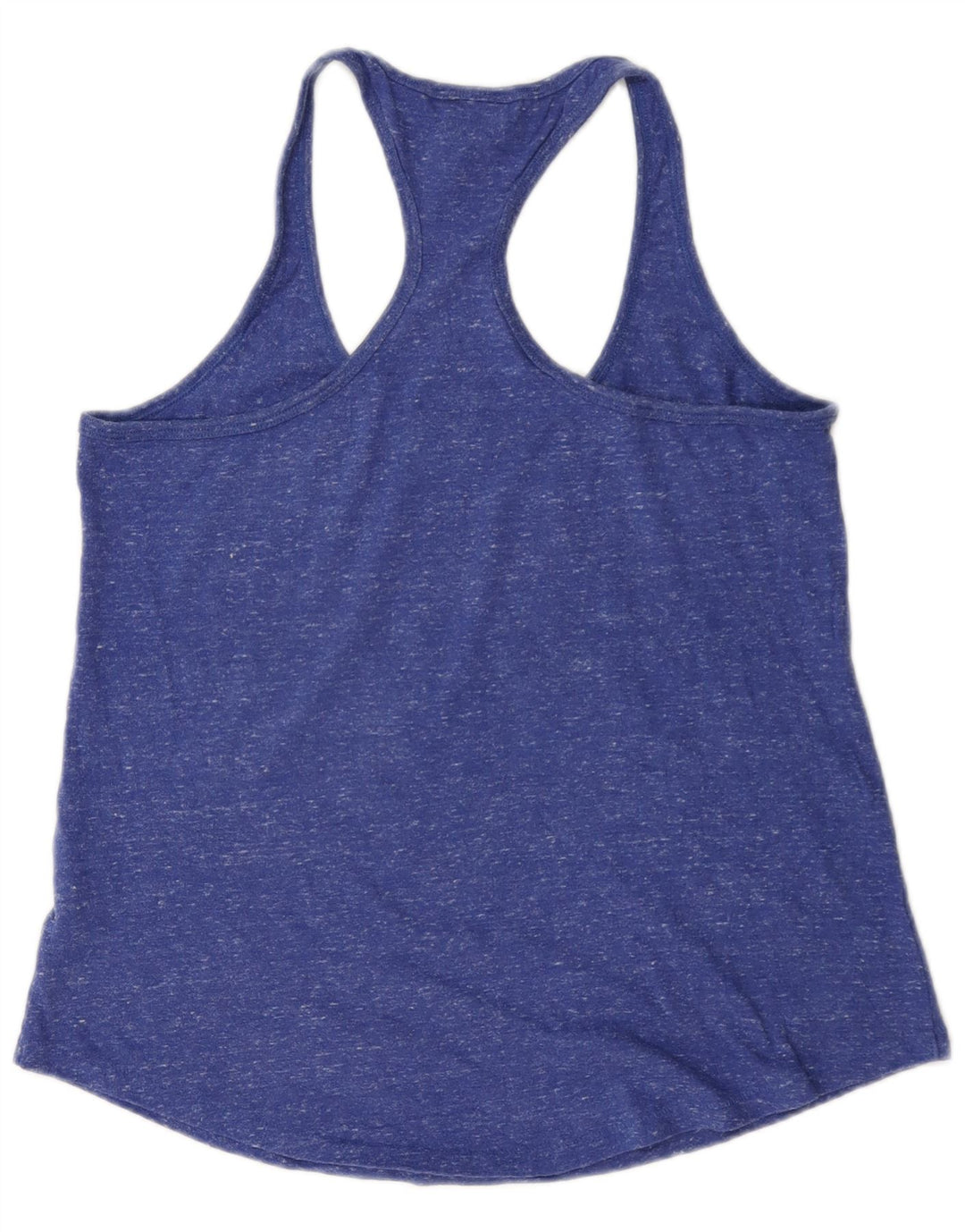 Nike - Camiseta gráfica para mujer, talla 40, talla mediana, algodón moteado, azul marino