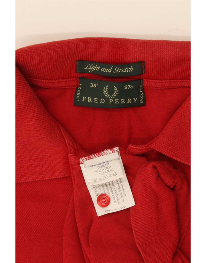 Polo Fred Perry Hombre Pequeño Algodón A Rayas Rojas