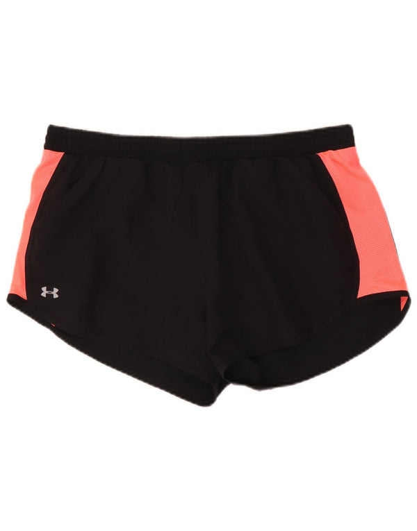 Under Armour Pantalones cortos deportivos Heat Gear para mujer, talla grande, color negro