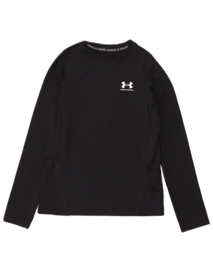 Under Armour Camiseta Heat Gear Manga Larga para Niños 9-10 Años Mediano Negro