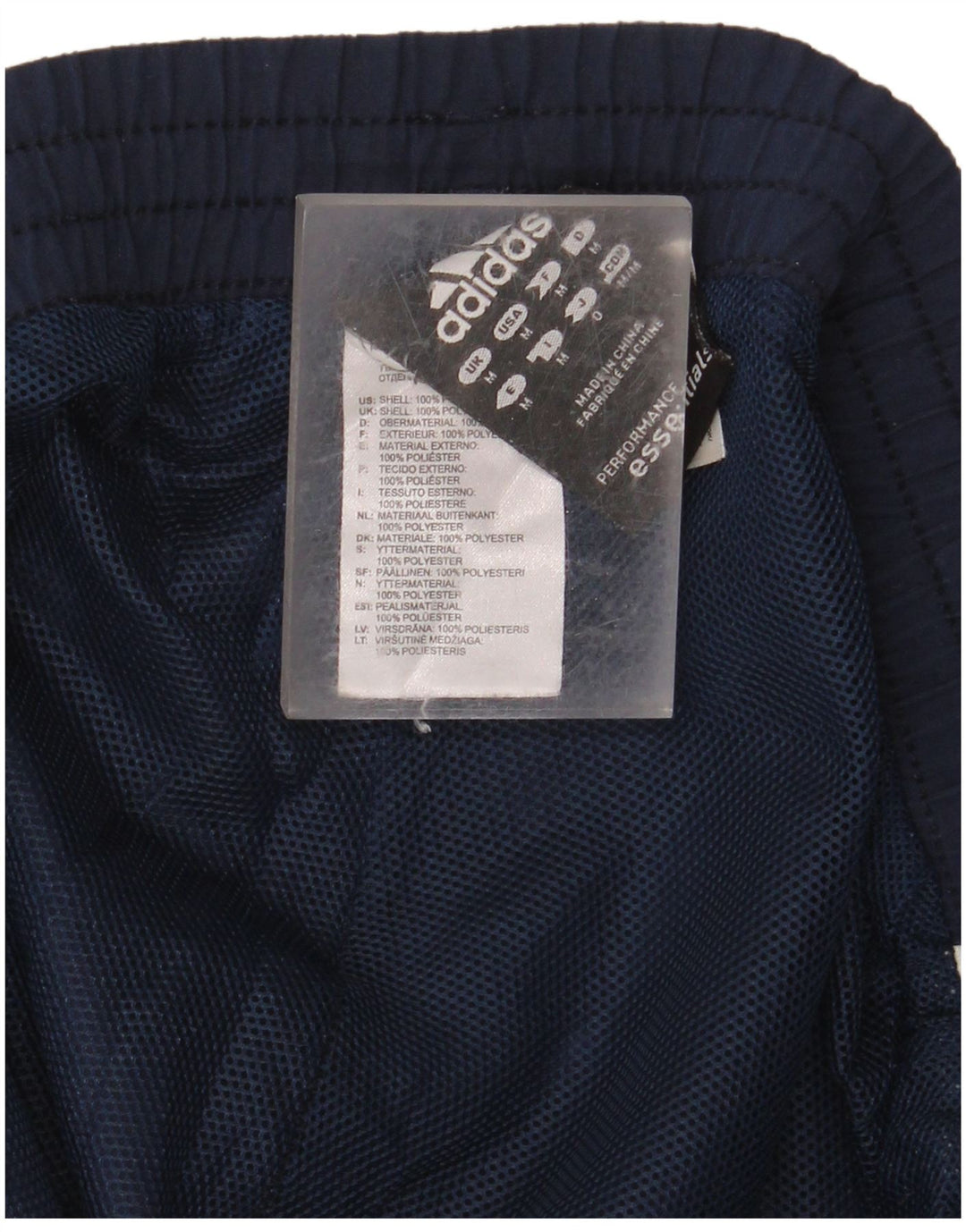 ADIDAS Hombres Climalite Sport Shorts Medio Azul Marino Poliéster