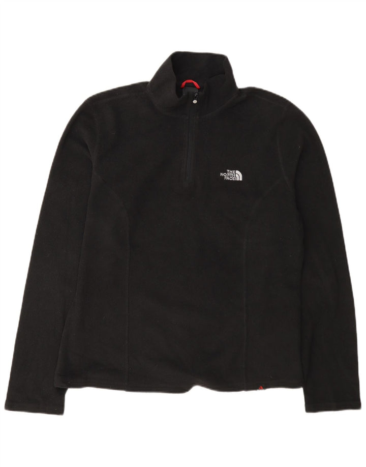 The North Face Jersey de forro polar con cuello y cremallera para mujer UK 40 Mediano Poliéster negro