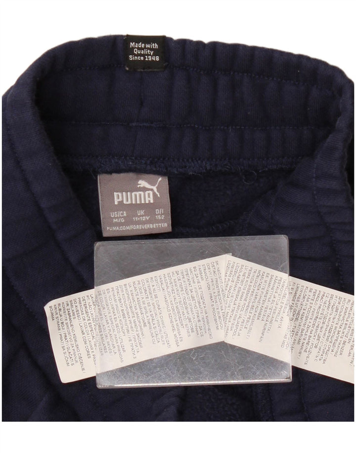 PUMA Pantalones de chándal para niño Joggers 11-12 años Azul Marino Algodón