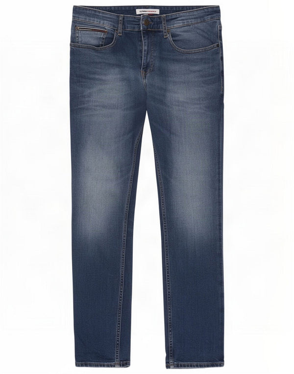 Tommy Hilfiger Mens Slim Tapered Jeans W34 L32 Blue Cotton