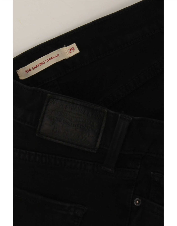 Levi's Mujer 314 Shaping Jeans Rectos W29 L28 Negro