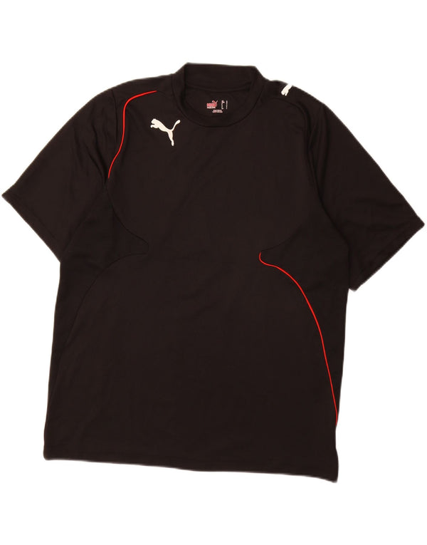 Camiseta PUMA para hombre, talla grande, negra