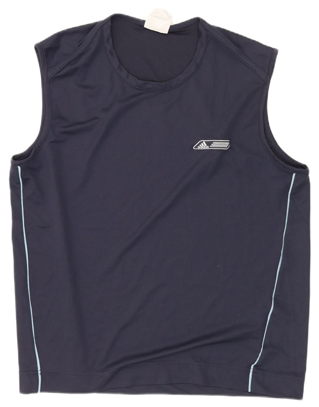 Adidas Hombre Chaleco Top Grande Azul Marino Poliéster