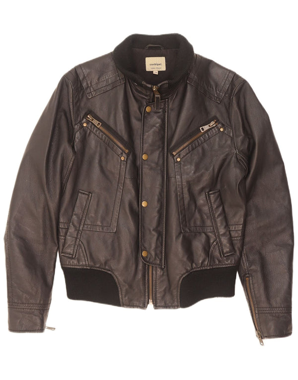 Conbipel Chaqueta de cuero para hombre IT 48 Medium Black