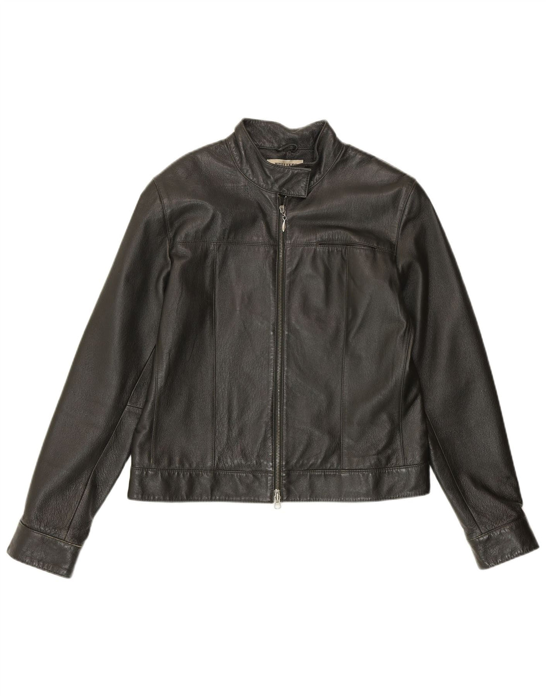 HELLINE Chaqueta de cuero para mujer UK 44 Cuero verde medio