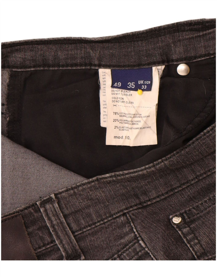 Vaqueros Trussardi Mujer Rectos W33 L31 Gris Algodón