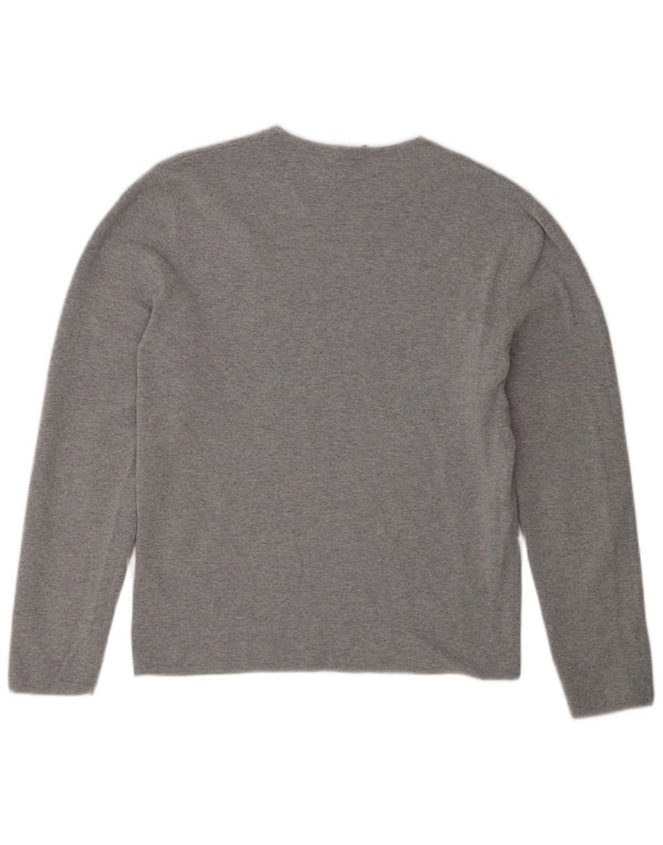 Cos Top Mujer Manga Larga UK 14 Algodón Gris Medio