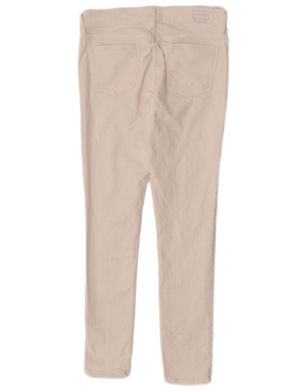 Levi's Mujer 711 Skinny Jeans W28 L30 Algodón Blanco