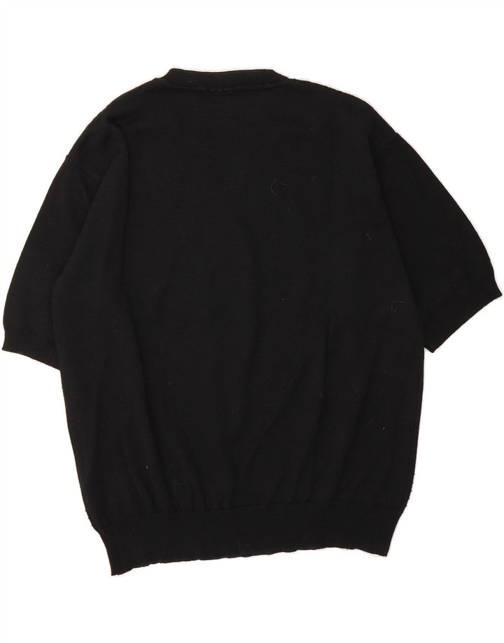 FABER Womens Graphic Crew Neck Jumper Sweater IT 44 Medium Black Vintage Faber and Second-Hand Faber from Messina Hembry 