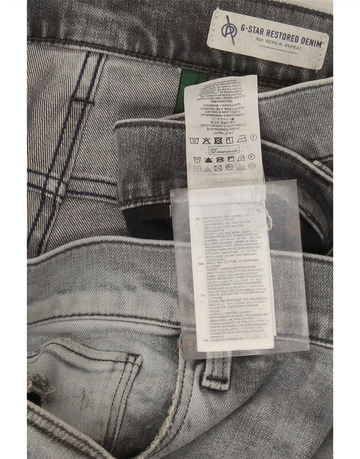 G-Star Hombre 3301 Vaqueros Slim Desgastados W36 L36 Algodón Gris