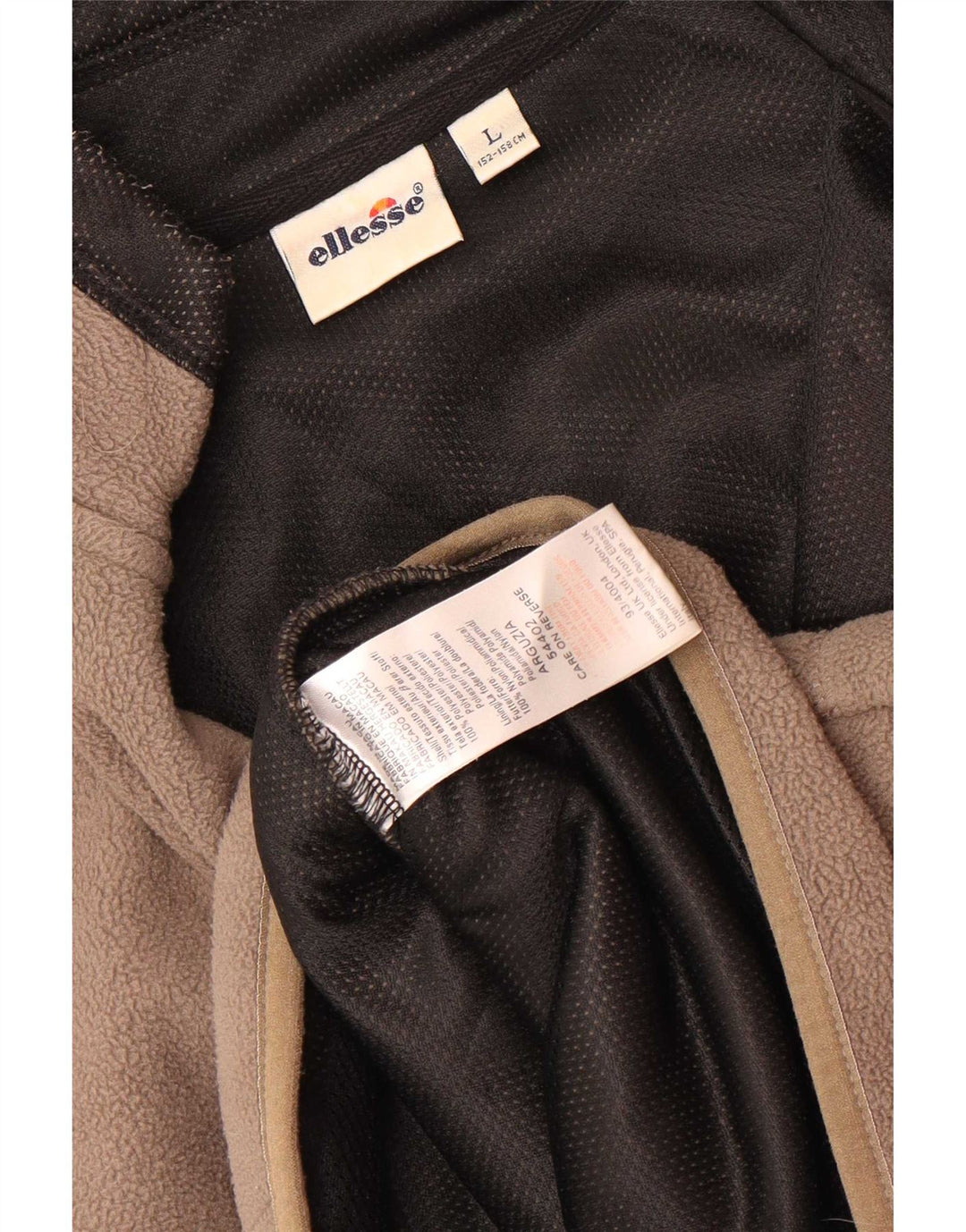 Ellesse Chaqueta polar para niños 12-13 años Grande Gris Colorblock Poliéster