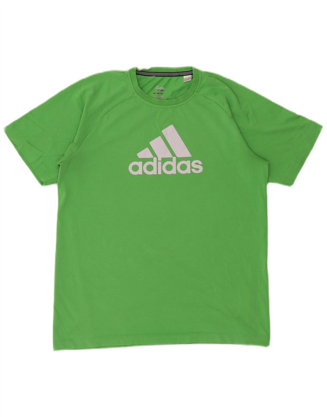 ADIDAS Chicos Climalite Graphic Camiseta Top 15-16 Años Verde Algodón