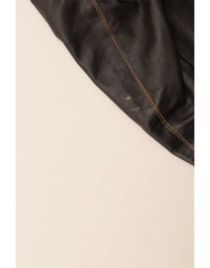 Gerry Weber Chaqueta de cuero para mujer Reino Unido 44 Grande Negro
