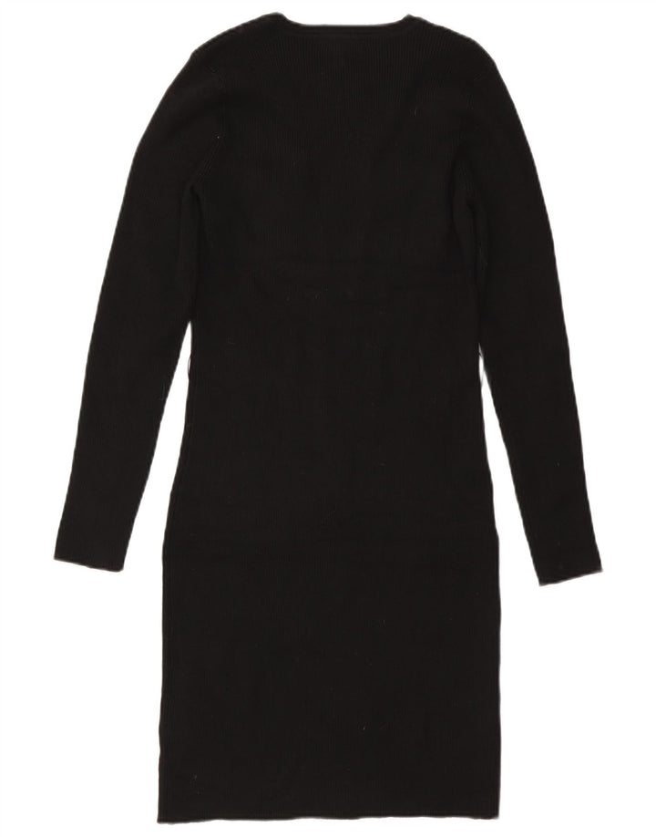 Vestido estilo jersey de mujer Lipsy UK 40 Mediano Negro Poliamida