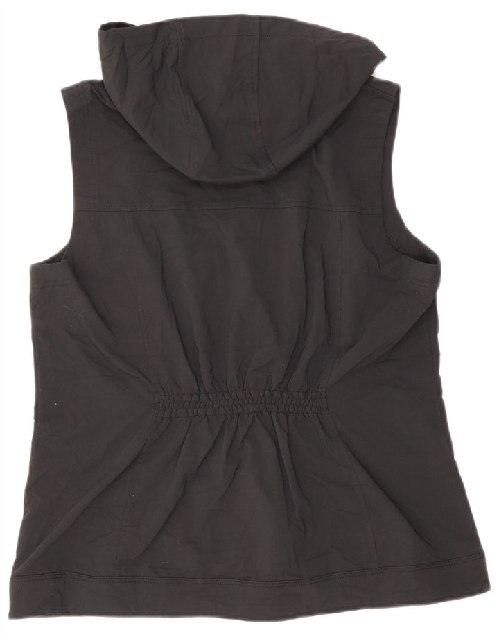 Columbia Chaqueta de chándal con capucha para mujer UK 44 Grande Poliéster negro