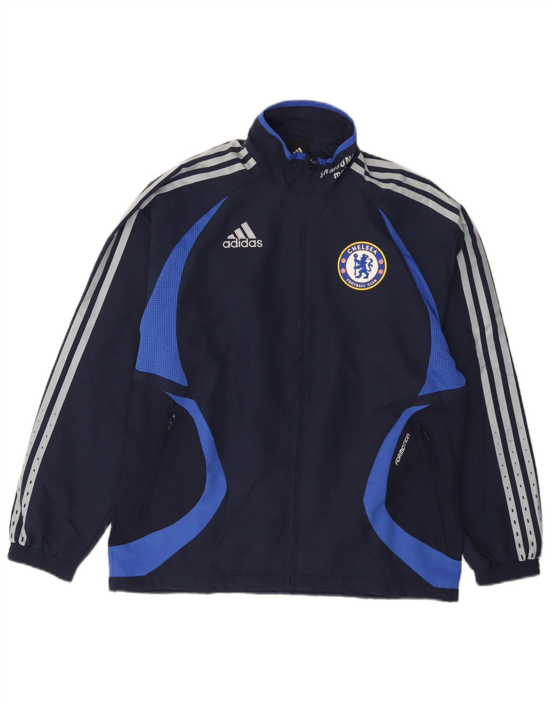 ADIDAS Chicos Chelsea FC Chándal Top Chaqueta 13-14 Años Azul Marino