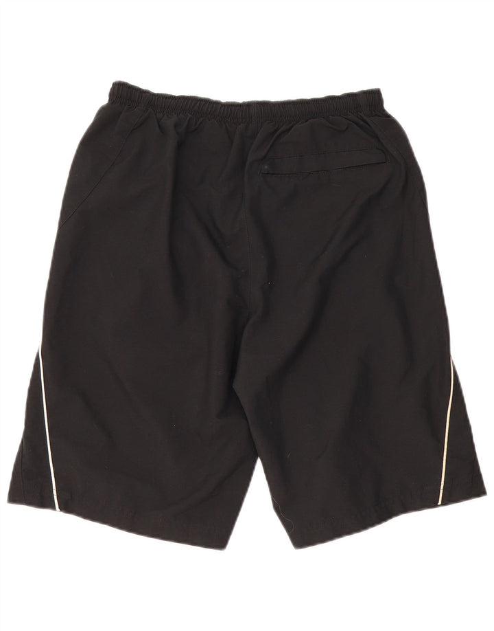 Nike - Pantalones cortos deportivos para hombre, talla pequeña, poliéster negro