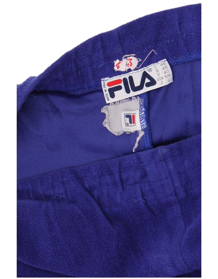 FILA Pantalón de chándal de forro polar para hombre IT 48 Azul medio