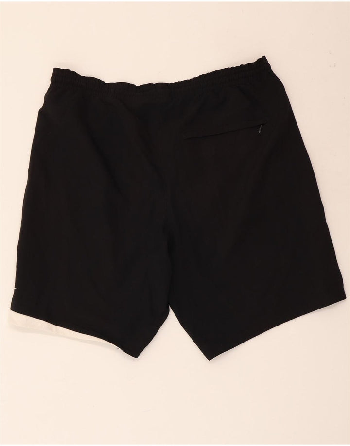 NIKE Pantalones cortos deportivos para hombre, talla grande, color negro