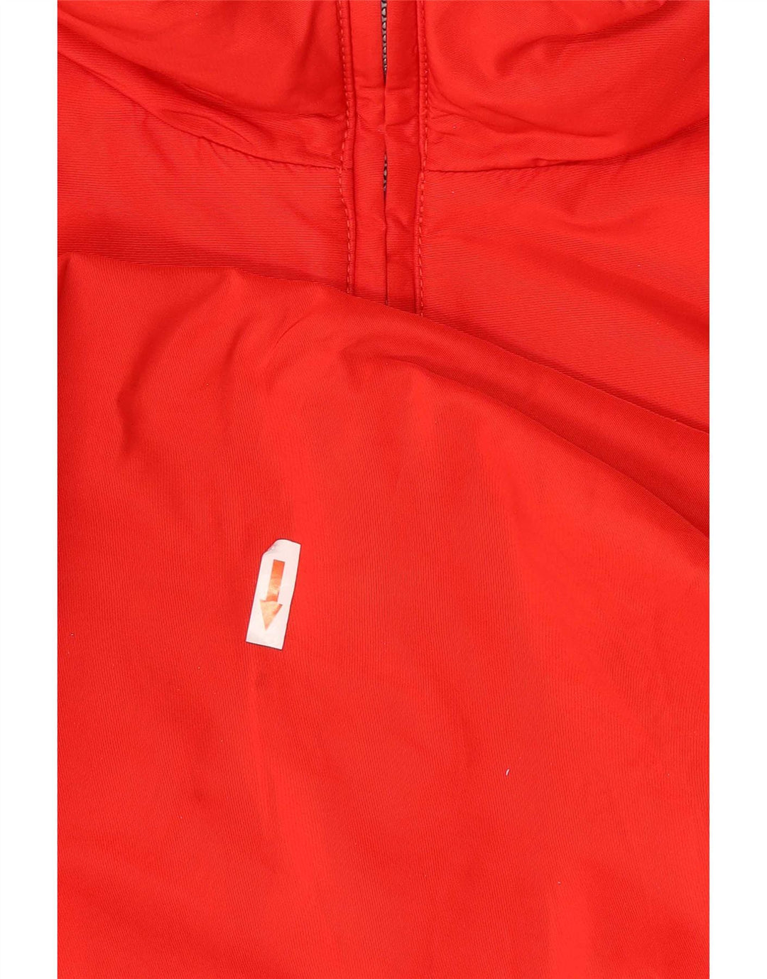 Vintage hombres utilidad con capucha Anorak chaqueta Reino Unido 40 poliamida roja grande