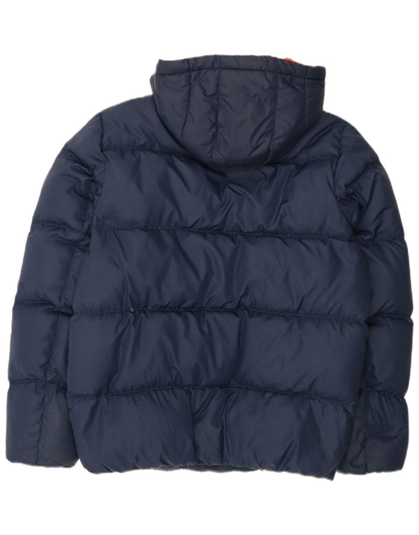 Tommy Hilfiger Chaqueta acolchada con capucha para hombre UK 42 XL Poliéster azul marino