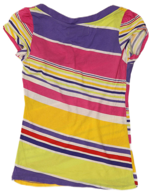 Zara Camiseta Mujer Top UK 40 Mediano Rayas Multicolor