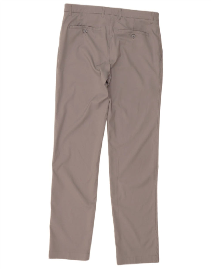 Lacoste Pantalón chino delgado para hombre Talla 40 Mediano W32 L33 Poliéster gris