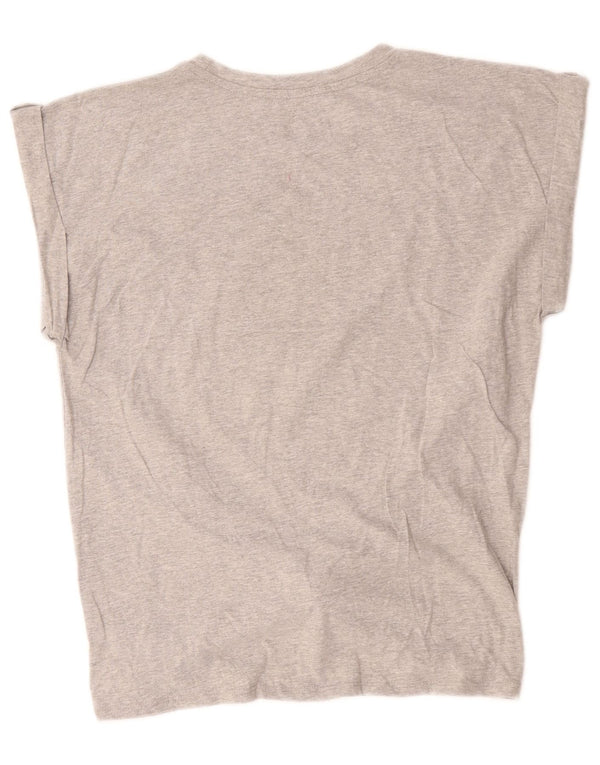 Hard Rock Cafe Mujer Rome Graphic Camiseta Top UK 18 XL Algodón Gris
