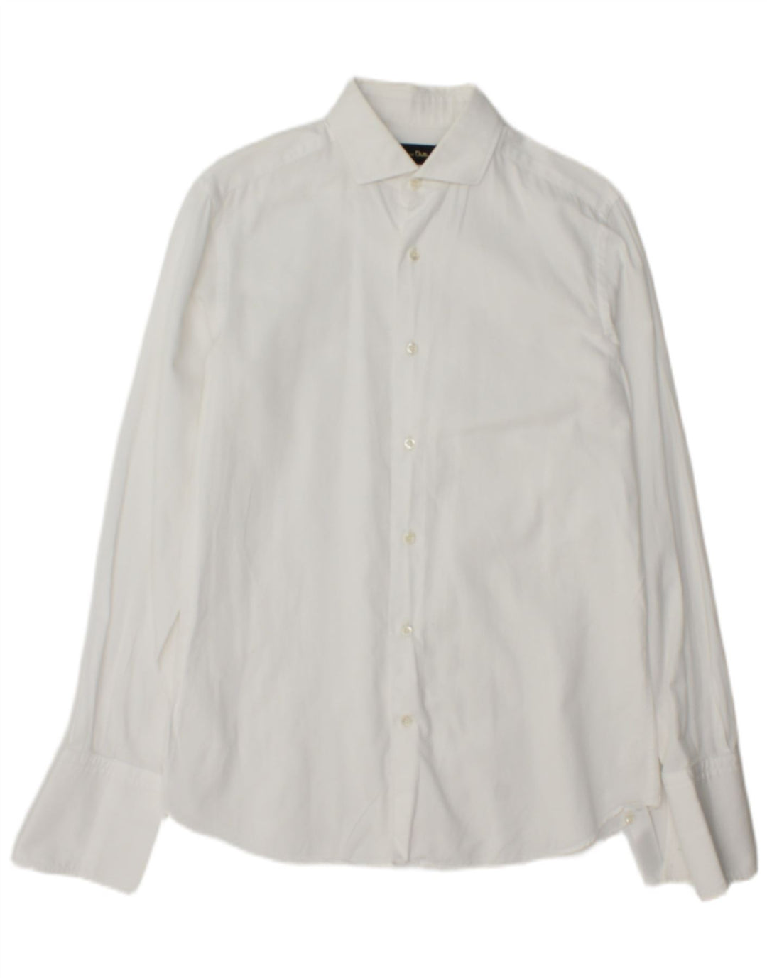 Camisa Massimo Dutti Hombre Slim Fit Talla 39 15 1/2 Mediana Blanca