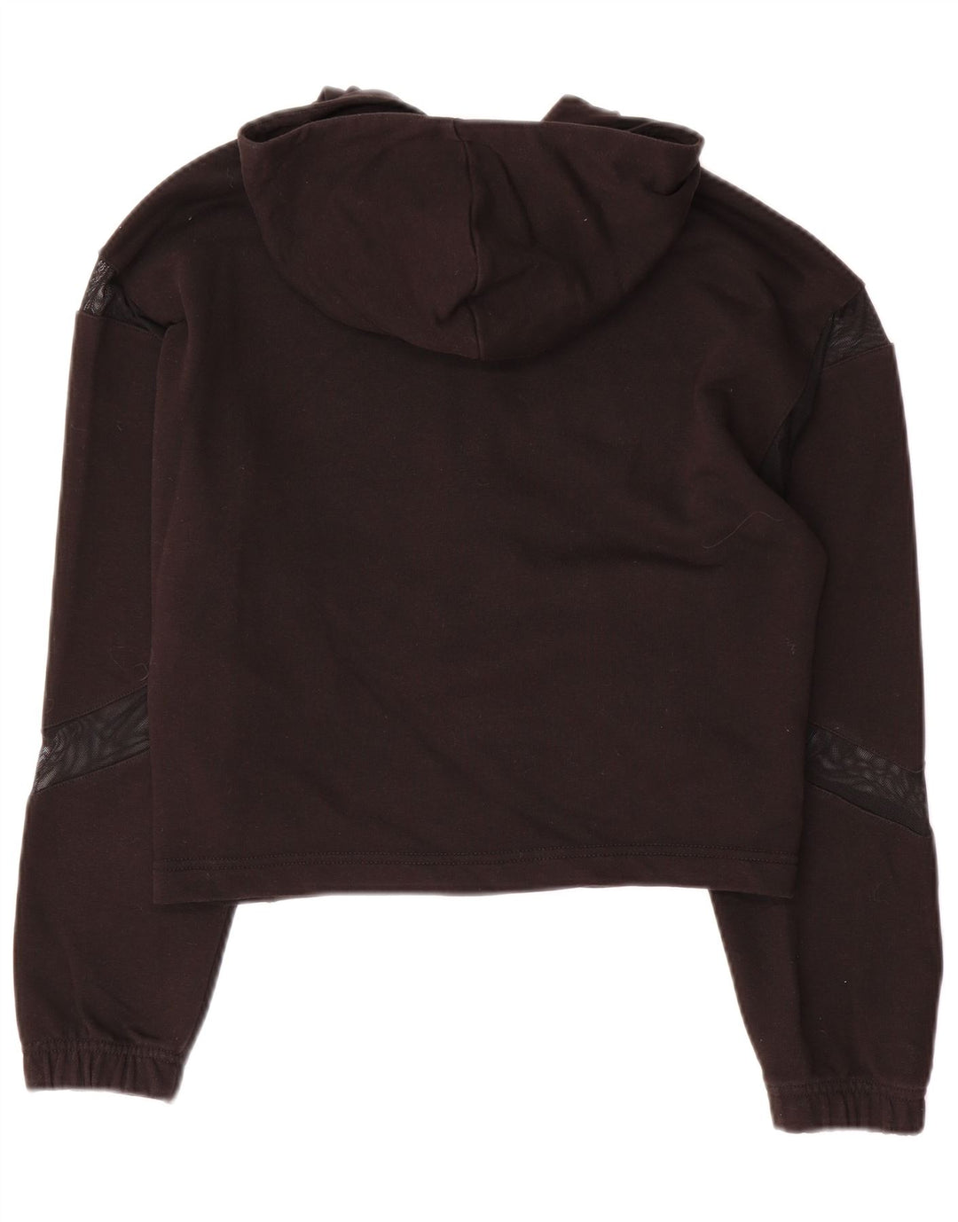 Puma - Sudadera con capucha y cremallera para mujer, talla M, poliéster negro