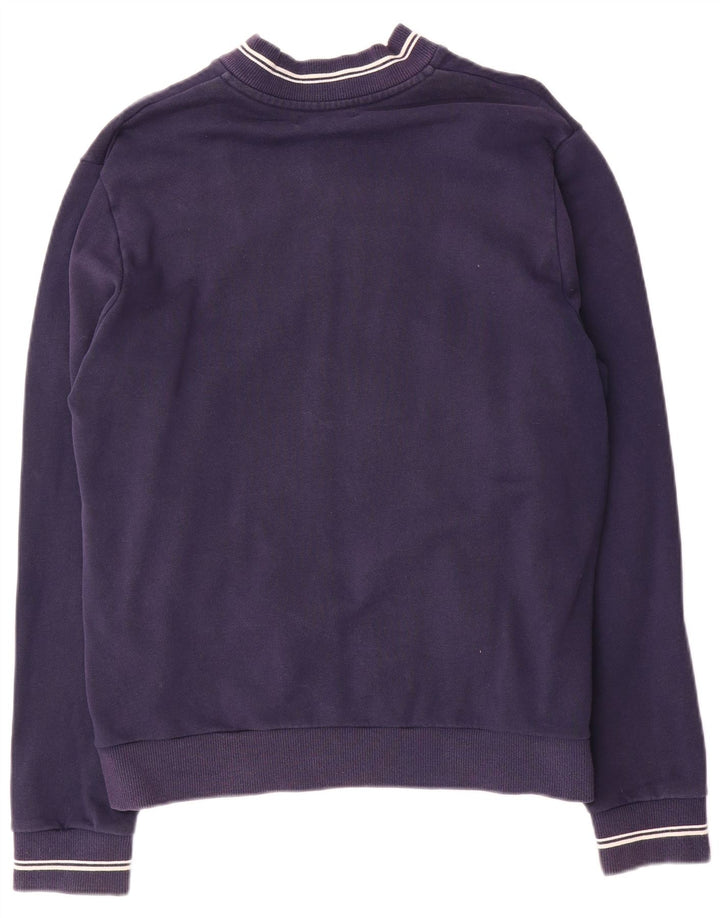 Fred Perry Chaqueta de chándal para hombre, talla grande, algodón azul marino