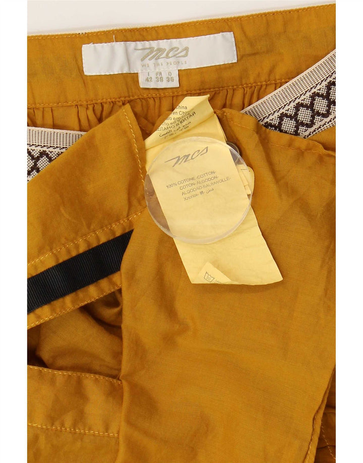 Marlboro Classics Top corto de tirantes para mujer EU 38 Algodón geométrico amarillo medio
