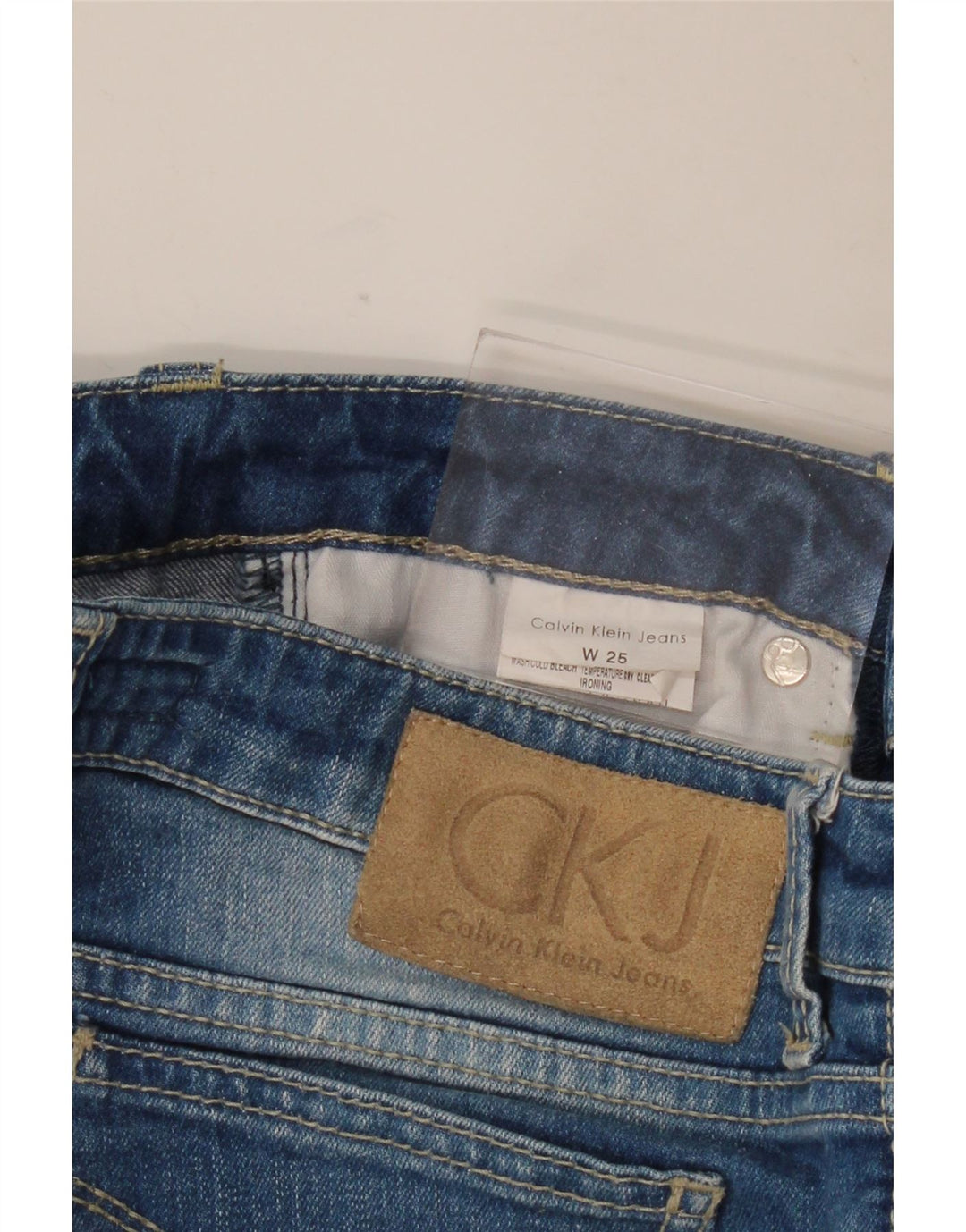 Vaqueros rectos para mujer CALVIN KLEIN W25 L33 Azul